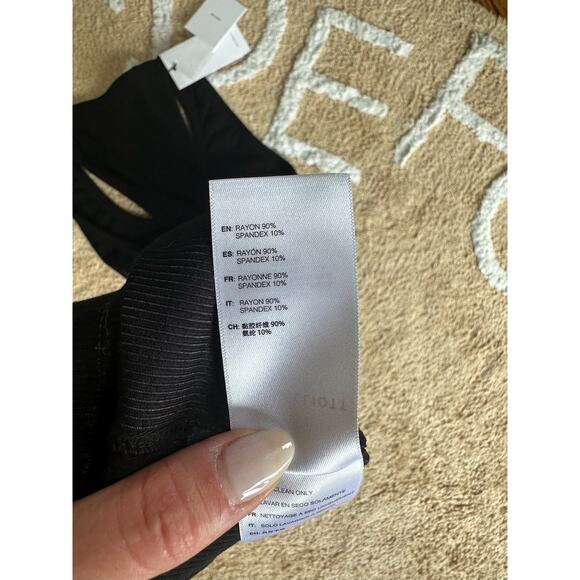 John Elliott Gemini Racerback Dress M NWT black - Picture 6 of 7